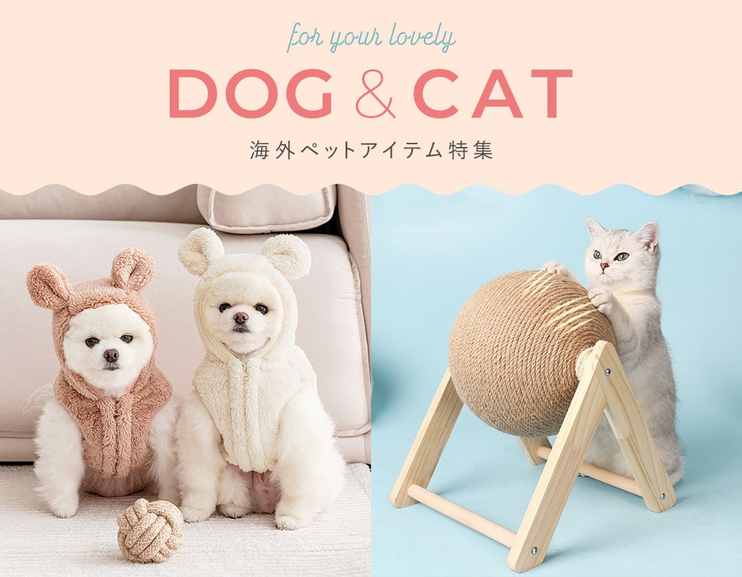 愛犬・愛猫におしゃれでかわいいペット用品を ハイブランド～韓国