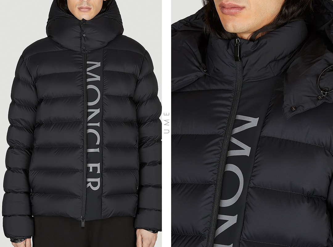 MONCLER モンクレール ダウン ALLIER トリコロール ネイビー - ダウンジャケット